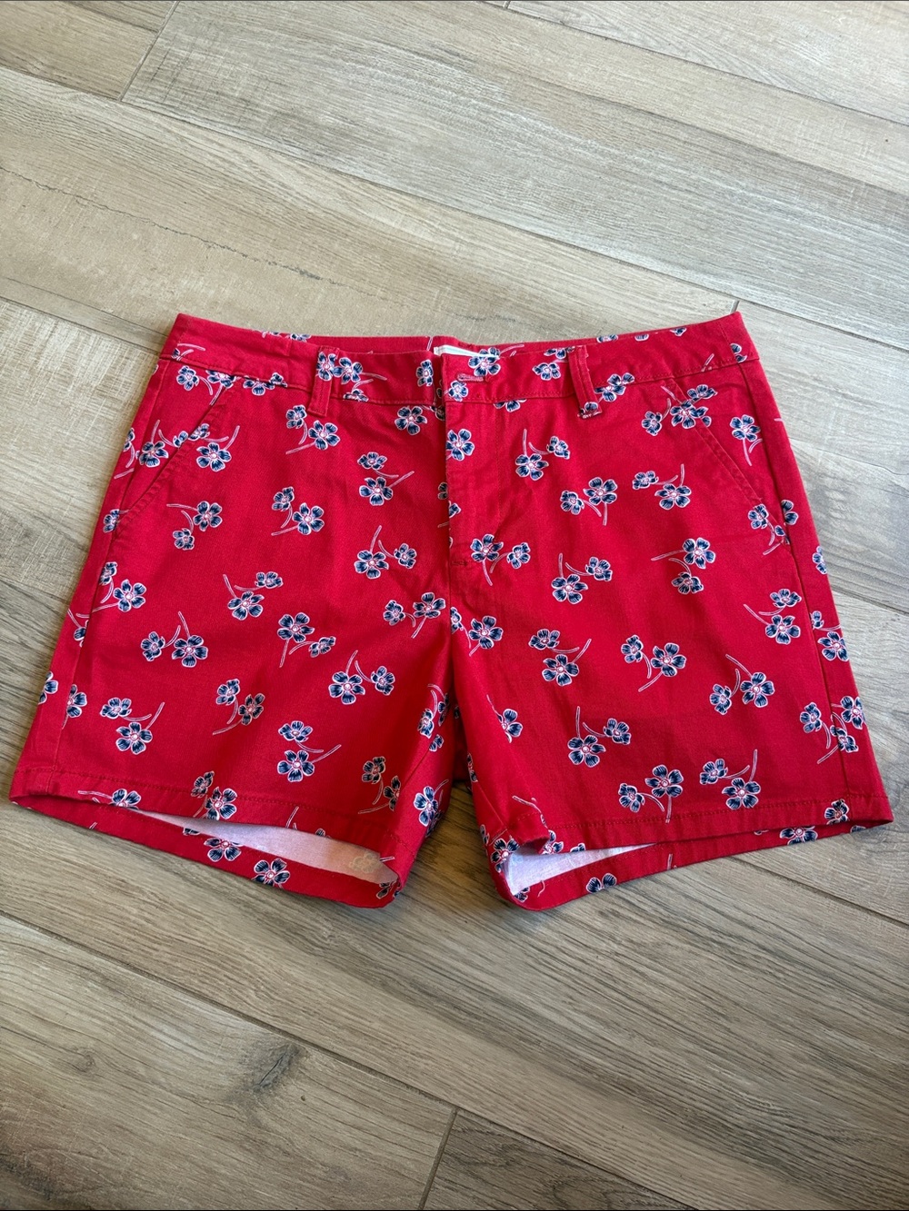 Liz Claiborne Red Floral Shorts
